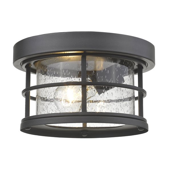 Z-Lite Exterior Additions 1 Light Outdoor, Black And Clear Seedy 555F-BK